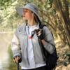 HUAMULAN Wide Brim Sun Hat for Men Women UV Protection Ventilated Summer Fishing Hats for Hiking Garden Safari Beach view 3