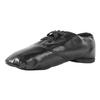 Black Lace Up Jazz Shoes PU Leather Oxford Dance Sneaker for Women Theater Class Boots(8, Black) view 1