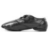 Black Lace Up Jazz Shoes PU Leather Oxford Dance Sneaker for Women Theater Class Boots(8, Black) view 3