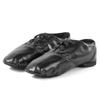 Black Lace Up Jazz Shoes PU Leather Oxford Dance Sneaker for Women Theater Class Boots(8, Black) view 4