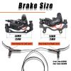 BUCKLOS Zoom MTB 4 Piston Hydraulic Disc Brakes Right Rear Bike Hydraulic Brake and 160mm Stainless Steel Bike Floating Disc Brake Rotor with 6 Bolts view 3