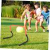GANAZONO Convenient Agility Hurdles for Football Training Plastic Speed Training Barriers for Boys and Girls and Lightweight for Outdoor Practice view 2