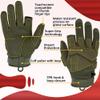 Seibertron S.O.L.A.G-HI 2.0 Half Index Finger Tactical Gloves - Touchscreen Tactical Gloves for Cycling, Motorcycle Riding, and Climbing Army Green M view 3