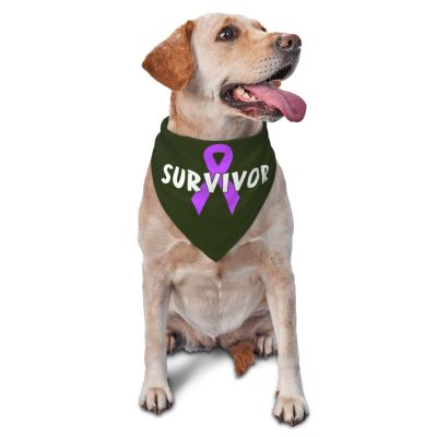 Alzheimers Cancer Survivor Dog Scarf Pet Bandana Cat Pet Bibs