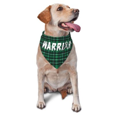 Warrior Parkinson's Cancer Awareness Ribbon Dog Scarf Pet Bandana Cat Pet Bibs