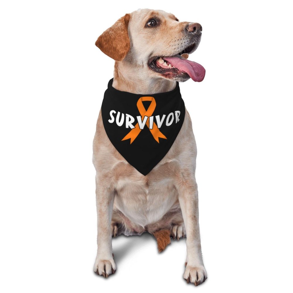 Kidney Cancer Survivor Dog Scarf Pet Bandana Cat Pet Bibs