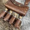 HiiFeuer Medieval Alchemy Faux Leather Belt Bag with 4 Cork Potion Vials, Fantasy Wizard Waist Pouch Side Pack for Ren Faire (Light Brown A) view 4