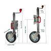 Heavy Duty Marine Swivel Trailer Jack - Beach Wheel Trailer Jack, Trailer Jack Wheel, Bolt-On Swivel Tongue Jack, Boat Trailer Jack Stand, 1500 lbs Capacity, 10 inch Lift, for Cars, Yachts (A color 1 view 3