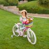 GRANNY SAYS Kids Bike Basket Front, Small Wicker Basket with Handle, Bicycle Baskets for Boys and Girls, Baskets with Adjustable Straps, 9" X 7" X 6", Rainbow Colors view 4