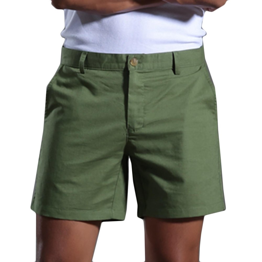 today 2024 Mens 5 Inch Shorts Lightweight Solid Cotton Linen Shorts Summer Casual Buckle Zipper Athletic Gym Beach Shorts Peime shorts casual cotton drawstring men Green L