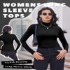 Ekouaer 3 Pack Turtleneck Shirt Women Long Sleeve Mock Neck Thermal Base Layer Slim Fit Soft Stretch Undershirts Tops Brown/Light Gray/White L view 3