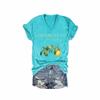 MOGUI Limoncello Per Favore Shirt Limoncello Per Favore Sweatshirt Limoncello T Shirts Fun Graphic Tshirt Casual Vintage Tee Funny Vneck Tank Top Teal, Small view 1