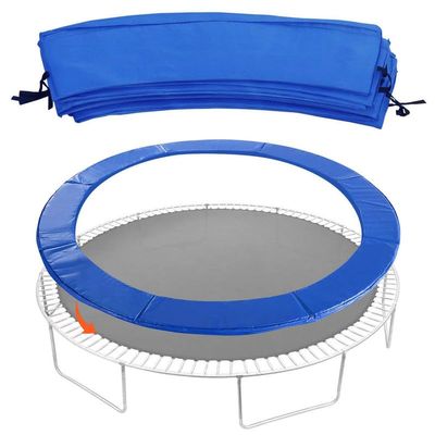 JINS&VICO Trampoline Pad, 16FT Trampoline Pad Replacement, Round Spring Cover, Waterproof Universal Spring Pad, Easy Install, No Holes for Pole, Blue
