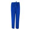 Generic Peime Linen Summer Pants Women Straight Leg Trousers Bow Tie Pants High Waisted Summer Pants Elastic Waist Lounge Pants Blue, XX-Large view 3