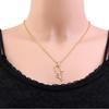 ZENRUIMING 2 French Martinique Map Openwork Necklaces, Geometric Titanium Pendant Necklace view 2