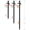 Lybunair Tent Stake with Carbon Steel, Black Tent Nails for Securely Anchocircle Large Tents and Canopies (Length30cm) view 2