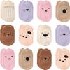 Aroveea Baby Toddler Socks Grip Non Slip Boys Girls Cotton 12 Pack for 3-5T Kids Ankle Cute Socks 6M-7Years view 1