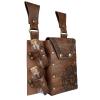 HiiFeuer Medieval Alchemy Faux Leather Belt Bag with 2 Cork Potion Vials, Fantasy Wizard Waist Pouch Side Pack for Ren Faire (Light Brown B) view 3