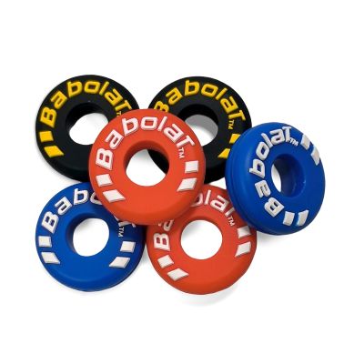 6-Pack Tire-Shaped Tennis Racket Dampeners - Durable Silicone Shock Absorbers for Racquet Strings, Easy Install, Reduce Vibration, String Noise and Arm Strain, Ideal for Tennis Players