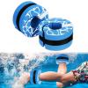 Hikeen Swim Aquatic Cuffs,High-Density EVA Water Aerobics Float Ring Fitness Pool Exercise Weights Set, Water Ankles Arms Belts with Adjustable Float for Swim Fitness Training (Blue) view 1