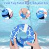 Hikeen Swim Aquatic Cuffs,High-Density EVA Water Aerobics Float Ring Fitness Pool Exercise Weights Set, Water Ankles Arms Belts with Adjustable Float for Swim Fitness Training (Blue) view 2