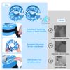 Hikeen Swim Aquatic Cuffs,High-Density EVA Water Aerobics Float Ring Fitness Pool Exercise Weights Set, Water Ankles Arms Belts with Adjustable Float for Swim Fitness Training (Blue) view 3