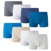 Family Feeling 8 Packs Plain Solid Color Little Boys' Cotton Boxer Brief Underwear Size 3T view 1