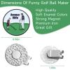 Jecten Magnetic Golf Ball Marker with Clip, Enamel Golf Ball Marker for Putting Green, Golf Ball Marker Hat Clip Magnet, Funny Golf Cap Clip Gifts for Women Men Golf Accessorie view 2