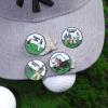 Jecten Magnetic Golf Ball Marker with Clip, Enamel Golf Ball Marker for Putting Green, Golf Ball Marker Hat Clip Magnet, Funny Golf Cap Clip Gifts for Women Men Golf Accessorie view 4