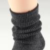 COTTON DAY Baby Infant Toddler Seamless Triple Roll Turn Cuff Slouch Socks Black White Charcoal 0-6M view 4
