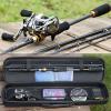 ENGENDER Fishing Rod Fishing Rod Combo Carbon Fiber 4 Piece Casting Rod and Baitcasting Reel Saltwater Lure Bass Fishing Set Fishing Pole (Size : 2.1m and Right Hand, Color : Full kit) view 3