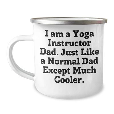 Yume Lumi Funny Yoga Instructor Dad Camping Mug: Yoga Dad Gifts for Father's Day
