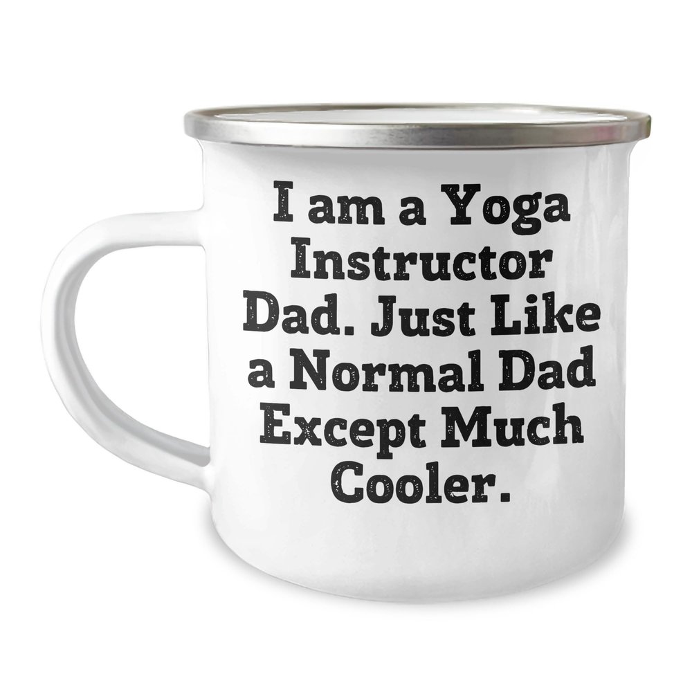 Yume Lumi Funny Yoga Instructor Dad Camping Mug: Yoga Dad Gifts for Father's Day