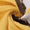 NineFit Basics Linen Sets for Women Two Piece Outfits Summer Casual Oversized Shirts and Camouflage Capris Pants Lounge Matching Sets, Medium, A01_yellow view 4