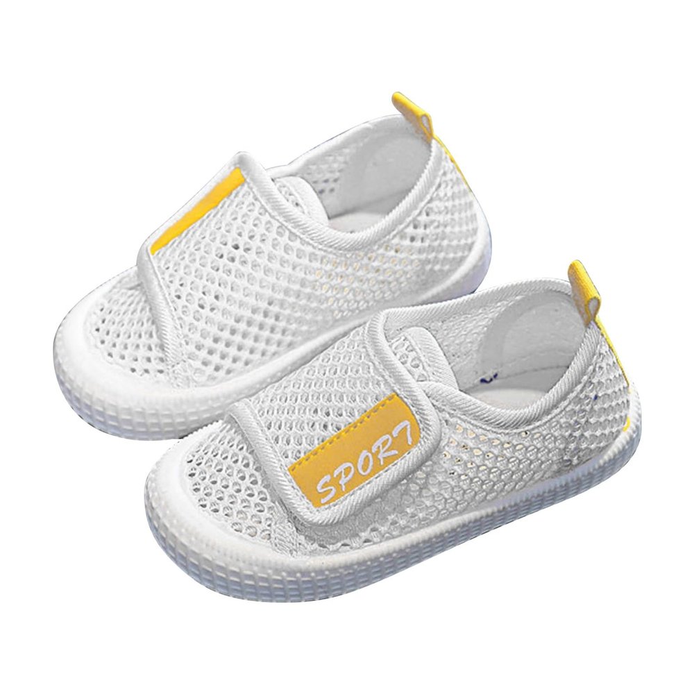 NineFit Basics Toddler Water Shoes Qucik Dry Girl Boy Beach Sandals Comfy Lightweight Barefoot Walking Shoes Hollow (White, 5.5 Infant)