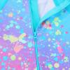 TFJH E One Piece Girls Long Sleeve Swimwear Rash Guard Sunsuits Sun Protection 50+ Beachwear Blue Dots Long 152/158 view 2