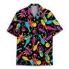 ACEPrints Neon Bowling Hawaiian Shirt for Men Neon Colorful Bowling Shirt Mens Hawaiian Shirts Short Sleeve Button Down Shirt Men view 1