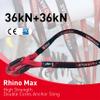 Xmonster Rhino Max High Strength Double Cores Anchor Sling 36kN+36kN Lightweight Wear-Resistant Strop (1.2m & 2m), 120-200cm, Red & Black view 2
