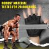 HOZMOZ Ventilated Weight Lifting Gloves, Thick Padded Workout Gym Gloves with Full Palm Protection & Grip & Shock Absorption for Women & Men's Fitness Exercise Training view 2