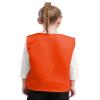 Loodgao Kid Girls Boys Vest Solid Color Volunteer Activity Waistcoat Irregular Hem Volunteers Activities Uniform Orange 14-15 Years view 4
