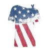 4Th of July Outfits for Women,Womens Summer Tops 2025 Red White and Blue Shirts Ladies Off Shoulder USA Tshirts Short Sleeve Patriotic Blouses Cold Shoulder American Flag Graphic Tees (Vermilion,L) view 3