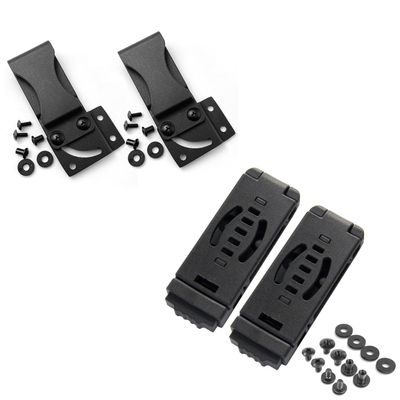 2-Pack Knife Gun Holster Belt Clip and 2-Pack Kydex Holster Knife Clips