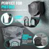 Gun Magnet Mount for Truck Car Vehicle,Magnetic Gun Mount for Pistol Shotgun Revolver with Trigger Guard Protect,Gun Magnet Rated Max 15 LBS Conceal in Desks Safe Wall Easy to Access&release view 2