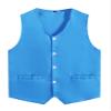 Loodgao Kid Girls Boys Vest Solid Color Volunteer Activity Waistcoat Irregular Hem Volunteers Activities Uniform Sky Blue 9-10 Years view 1