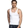 Odoland Men's 3 Pack Body Shaper Base Layer Shirt Tummy Shirt, Black/White/White, XXL, CL0128XXL view 2