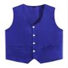 Loodgao Kid Girls Boys Vest Solid Color Volunteer Activity Waistcoat Irregular Hem Volunteers Activities Uniform Blue 11-12 Years view 1