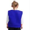 Loodgao Kid Girls Boys Vest Solid Color Volunteer Activity Waistcoat Irregular Hem Volunteers Activities Uniform Blue 11-12 Years view 4