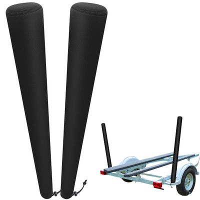 DECOHS 59 Inch Boat Trailer Guide Pole Cover- Neoprene Boat Trailer Guide Protective Cover- Heavy Duty Marine Trailer Guide Poles Cover for Jet Ski Boat Sailboat Trailer (Set of Two)