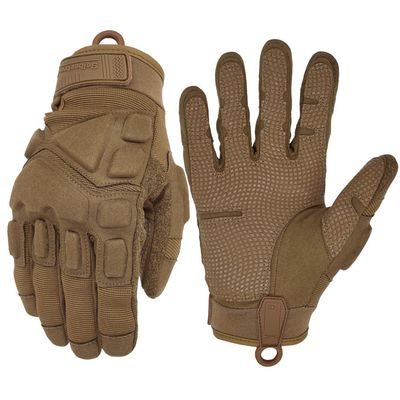 Seibertron Patented S.O.L.A.G 2.0 Gloves - Tactical Sports Water Resistant Impact Gloves for Airsoft, Hunting, Hiking Coyote XL