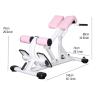 THCSY Roman Chair, Multi-function Back Extension Machine, Adjustable Workout Bench Hyperextension Bench for Home Gym Strength Training Max Capacity 1320lbs (Color : Pink) view 3